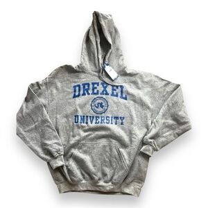 Drexel University Official Hoodie Grey Size Large Athletic with Crest NEW w/ Tag